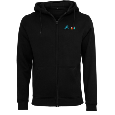 Motiv: Heavy Zip-Hoodie - Pac-Man - bestimme auf Wunsch Details wie Produkt, Grösse, Farbe und Position selbst ! Motiv: Heavy Zip-Hoodie - Pac-Man