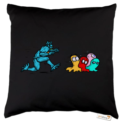 Motiv: Kissen Baumwolle - Pac-Man - bestimme auf Wunsch Details wie Produkt, Grösse, Farbe und Position selbst ! Motiv: Kissen Baumwolle - Pac-Man