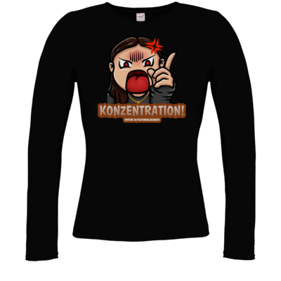 Motiv: Longsleeve Damen Organic - Konzentration! - bestimme auf Wunsch Details wie Produkt, Grösse, Farbe und Position selbst ! Motiv: Longsleeve Damen Organic - Konzentration!