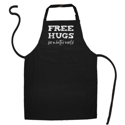Motiv: Schürze - Free Hugs #01 - bestimme auf Wunsch Details wie Produkt, Grösse, Farbe und Position selbst ! Motiv: Schürze - Free Hugs #01