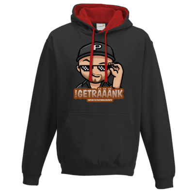 Motiv: Two-Tone Hoodie - Geträäänk - bestimme auf Wunsch Details wie Produkt, Grösse, Farbe und Position selbst ! Motiv: Two-Tone Hoodie - Geträäänk