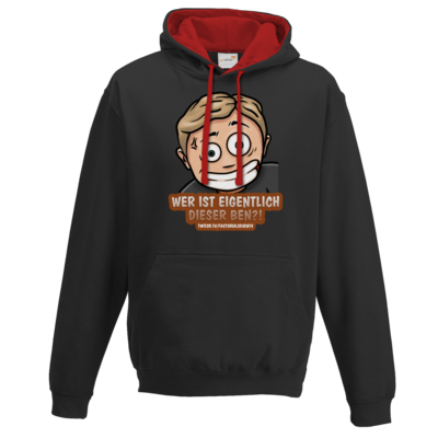 Motiv: Two-Tone Hoodie - Ben? - bestimme auf Wunsch Details wie Produkt, Grösse, Farbe und Position selbst ! Motiv: Two-Tone Hoodie - Ben?