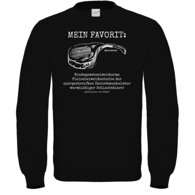 Motiv: Sweatshirt FAIR WEAR - Definition Steak - bestimme auf Wunsch Details wie Produkt, Grösse, Farbe und Position selbst ! Motiv: Sweatshirt FAIR WEAR - Definition Steak