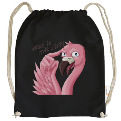 Motiv: Cotton Gymsac - Was is mit dir? - bestimme auf Wunsch Details wie Produkt, Grösse, Farbe und Position selbst ! Motiv: Cotton Gymsac - Was is mit dir?