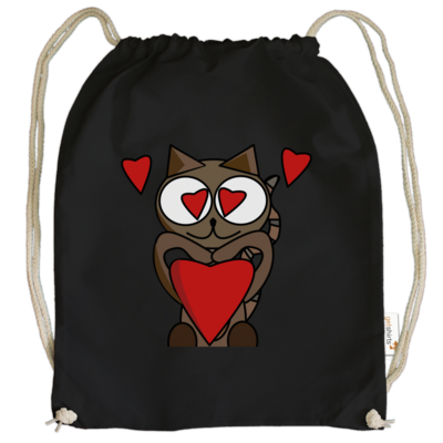 Motiv: Cotton Gymsac - Baumelliebe - bestimme auf Wunsch Details wie Produkt, Grösse, Farbe und Position selbst ! Motiv: Cotton Gymsac - Baumelliebe