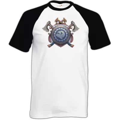 Motiv: TShirt Baseball - DSA - Wappen - Thorwal 