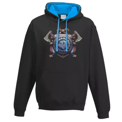 Motiv: Two-Tone Hoodie - Wappen - Thorwal - bestimme auf Wunsch Details wie Produkt, Grösse, Farbe und Position selbst ! Motiv: Two-Tone Hoodie - Wappen - Thorwal