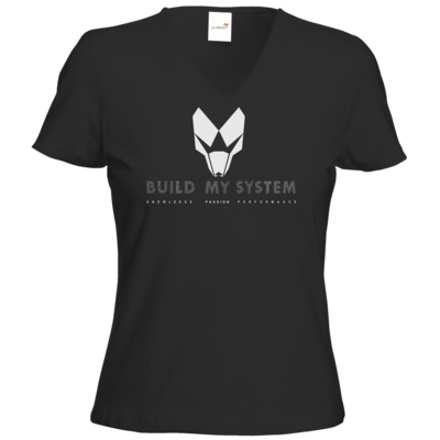 Motiv: T-Shirt Damen V-Neck Classic - BUILD MY SYSTEM - bestimme auf Wunsch Details wie Produkt, Grösse, Farbe und Position selbst ! Motiv: T-Shirt Damen V-Neck Classic - BUILD MY SYSTEM