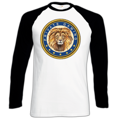 Motiv: Longsleeve Baseball T - PrivateGaming - bestimme auf Wunsch Details wie Produkt, Grösse, Farbe und Position selbst ! Motiv: Longsleeve Baseball T - PrivateGaming