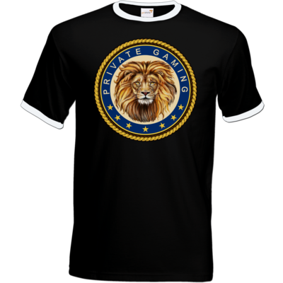 Motiv: T-Shirt Ringer - PrivateGaming - bestimme auf Wunsch Details wie Produkt, Grösse, Farbe und Position selbst ! Motiv: T-Shirt Ringer - PrivateGaming