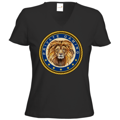 Motiv: T-Shirts Damen V-Neck FAIR WEAR - PrivateGaming - bestimme auf Wunsch Details wie Produkt, Grösse, Farbe und Position selbst ! Motiv: T-Shirts Damen V-Neck FAIR WEAR - PrivateGaming