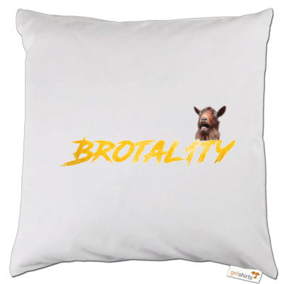 Motiv: Kissen - Brotal1ty Gold - bestimme auf Wunsch Details wie Produkt, Grösse, Farbe und Position selbst ! Motiv: Kissen - Brotal1ty Gold