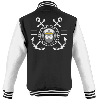 Motiv: College Jacke - Kaptn_Anker - bestimme auf Wunsch Details wie Produkt, Grösse, Farbe und Position selbst ! Motiv: College Jacke - Kaptn_Anker