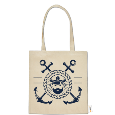 Motiv: Baumwolltasche - Kaptn_Anker - bestimme auf Wunsch Details wie Produkt, Grösse, Farbe und Position selbst ! Motiv: Baumwolltasche - Kaptn_Anker