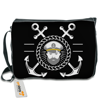 Motiv: Schultertasche - Kaptn_Anker - bestimme auf Wunsch Details wie Produkt, Grösse, Farbe und Position selbst ! Motiv: Schultertasche - Kaptn_Anker