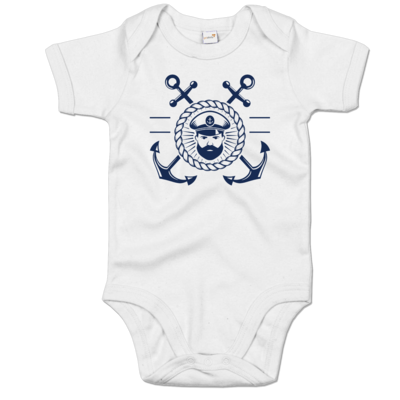 Motiv: Baby Body Organic - Kaptn_Anker - bestimme auf Wunsch Details wie Produkt, Grösse, Farbe und Position selbst ! Motiv: Baby Body Organic - Kaptn_Anker