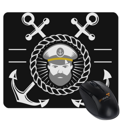 Motiv: Mousepad Textil - Kaptn_Anker - bestimme auf Wunsch Details wie Produkt, Grösse, Farbe und Position selbst ! Motiv: Mousepad Textil - Kaptn_Anker