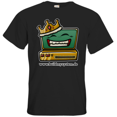 Motiv: T-Shirt Premium FAIR WEAR - Build My System King - bestimme auf Wunsch Details wie Produkt, Grösse, Farbe und Position selbst ! Motiv: T-Shirt Premium FAIR WEAR - Build My System King