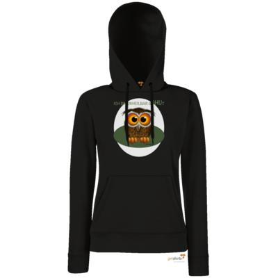 Motiv: Hoodie Damen Classic - Unheilbar gUHUt - bestimme auf Wunsch Details wie Produkt, Grösse, Farbe und Position selbst ! Motiv: Hoodie Damen Classic - Unheilbar gUHUt