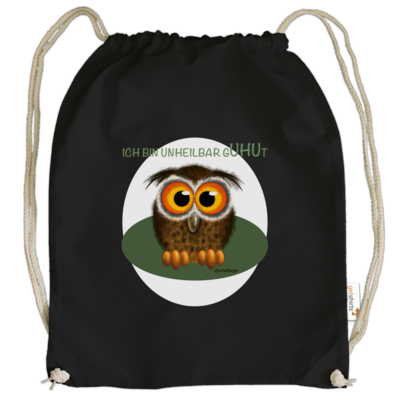 Motiv: Cotton Gymsac - Unheilbar gUHUt - bestimme auf Wunsch Details wie Produkt, Grösse, Farbe und Position selbst ! Motiv: Cotton Gymsac - Unheilbar gUHUt