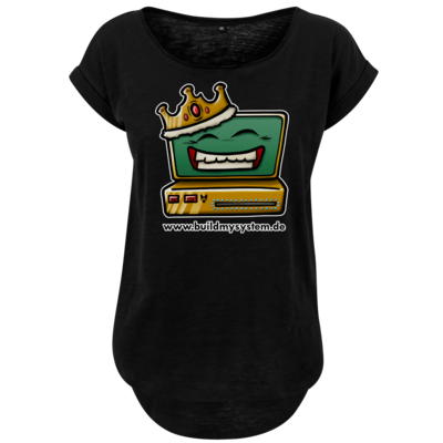 Motiv: Ladies Long Slub Tee - Build My System King - bestimme auf Wunsch Details wie Produkt, Grösse, Farbe und Position selbst ! Motiv: Ladies Long Slub Tee - Build My System King