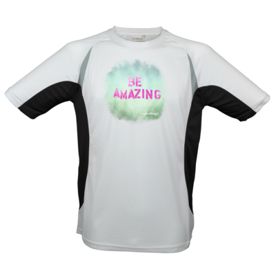 Motiv: Laufshirt Running T - Be Amazing - bestimme auf Wunsch Details wie Produkt, Grösse, Farbe und Position selbst ! Motiv: Laufshirt Running T - Be Amazing