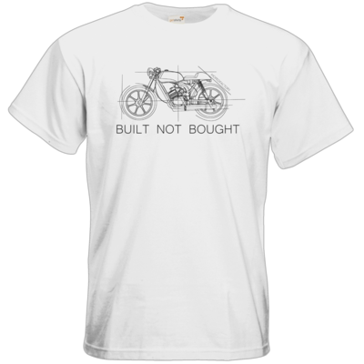 Motiv: T-Shirt Premium FAIR WEAR - Built not bought - bestimme auf Wunsch Details wie Produkt, Grösse, Farbe und Position selbst ! Motiv: T-Shirt Premium FAIR WEAR - Built not bought