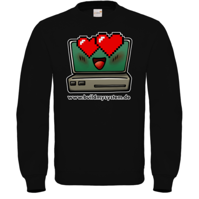 Motiv: Sweatshirt FAIR WEAR - Build My System Love - bestimme auf Wunsch Details wie Produkt, Grösse, Farbe und Position selbst ! Motiv: Sweatshirt FAIR WEAR - Build My System Love