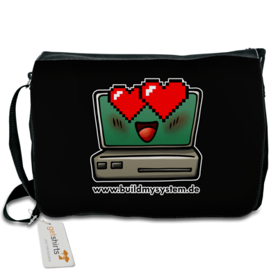 Motiv: Schultertasche - Build My System Love URL 