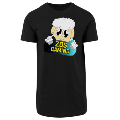 Motiv: Shaped Long Tee - ZOS Schaf mit Kuschelkissen - bestimme auf Wunsch Details wie Produkt, Grösse, Farbe und Position selbst ! Motiv: Shaped Long Tee - ZOS Schaf mit Kuschelkissen
