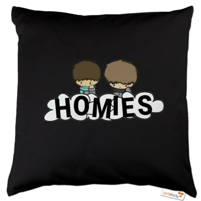 Motiv: Kissen Baumwolle - Homies-Together - bestimme auf Wunsch Details wie Produkt, Grösse, Farbe und Position selbst ! Motiv: Kissen Baumwolle - Homies-Together