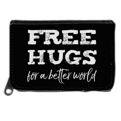 Motiv: Geldboerse - Free Hugs #01 - bestimme auf Wunsch Details wie Produkt, Grösse, Farbe und Position selbst ! Motiv: Geldboerse - Free Hugs #01