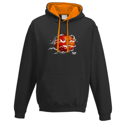 Motiv: Two-Tone Hoodie - Halloween 2019 - Kürbis - bestimme auf Wunsch Details wie Produkt, Grösse, Farbe und Position selbst ! Motiv: Two-Tone Hoodie - Halloween 2019 - Kürbis