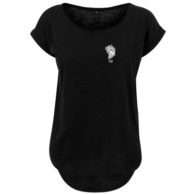 Motiv: Ladies Long Slub Tee - Halloween 2019 - Geist - bestimme auf Wunsch Details wie Produkt, Grösse, Farbe und Position selbst ! Motiv: Ladies Long Slub Tee - Halloween 2019 - Geist