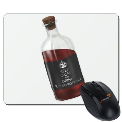 Motiv: Mousepad Textil - Rosso Rotwein - bestimme auf Wunsch Details wie Produkt, Grösse, Farbe und Position selbst ! Motiv: Mousepad Textil - Rosso Rotwein