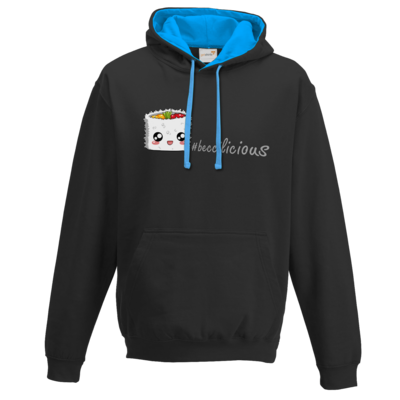 Motiv: Two-Tone Hoodie - beccilicious - bestimme auf Wunsch Details wie Produkt, Grösse, Farbe und Position selbst ! Motiv: Two-Tone Hoodie - beccilicious