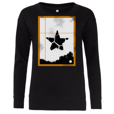 Motiv: Girlie Crew Sweatshirt - Stern - bestimme auf Wunsch Details wie Produkt, Grösse, Farbe und Position selbst ! Motiv: Girlie Crew Sweatshirt - Stern