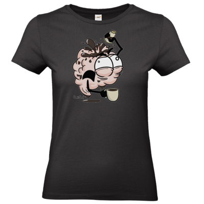Motiv: T-Shirt Damen Premium FAIR WEAR - Kaffeehirn - bestimme auf Wunsch Details wie Produkt, Grösse, Farbe und Position selbst ! Motiv: T-Shirt Damen Premium FAIR WEAR - Kaffeehirn