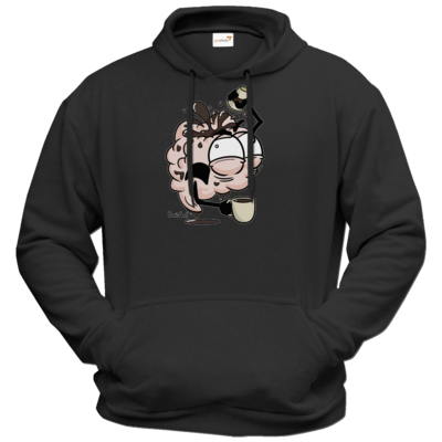 Motiv: Hoodie Premium FAIR WEAR - Kaffeehirn - bestimme auf Wunsch Details wie Produkt, Grösse, Farbe und Position selbst ! Motiv: Hoodie Premium FAIR WEAR - Kaffeehirn