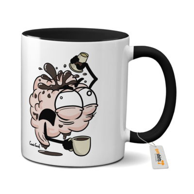 Motiv: Tasse farbig - Kaffeehirn