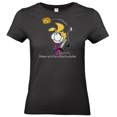 Motiv: T-Shirt Damen Premium FAIR WEAR - Käserechtsreibschwäche - bestimme auf Wunsch Details wie Produkt, Grösse, Farbe und Position selbst ! Motiv: T-Shirt Damen Premium FAIR WEAR - Käserechtsreibschwäche