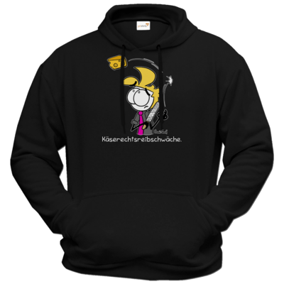 Motiv: Hoodie Premium FAIR WEAR - Käserechtsreibschwäche - bestimme auf Wunsch Details wie Produkt, Grösse, Farbe und Position selbst ! Motiv: Hoodie Premium FAIR WEAR - Käserechtsreibschwäche