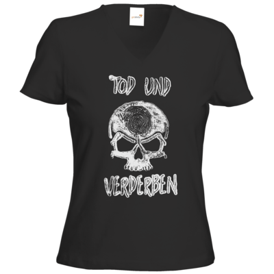 Motiv: T-Shirts Damen V-Neck FAIR WEAR - Silvestertour - Monochrom - bestimme auf Wunsch Details wie Produkt, Grösse, Farbe und Position selbst ! Motiv: T-Shirts Damen V-Neck FAIR WEAR - Silvestertour - Monochrom