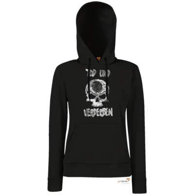 Motiv: Hoodie Damen Classic - Silvestertour - Monochrom - bestimme auf Wunsch Details wie Produkt, Grösse, Farbe und Position selbst ! Motiv: Hoodie Damen Classic - Silvestertour - Monochrom