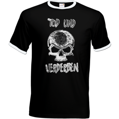 Motiv: T-Shirt Ringer - Silvestertour - Monochrom - bestimme auf Wunsch Details wie Produkt, Grösse, Farbe und Position selbst ! Motiv: T-Shirt Ringer - Silvestertour - Monochrom