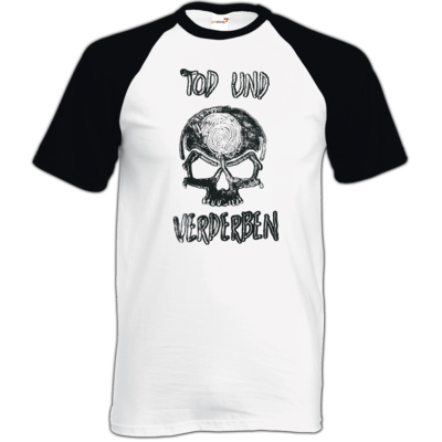 Motiv: TShirt Baseball - Silvestertour - Monochrom - bestimme auf Wunsch Details wie Produkt, Grösse, Farbe und Position selbst ! Motiv: TShirt Baseball - Silvestertour - Monochrom