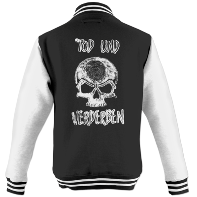 Motiv: College Jacke - Silvestertour - Monochrom - bestimme auf Wunsch Details wie Produkt, Grösse, Farbe und Position selbst ! Motiv: College Jacke - Silvestertour - Monochrom