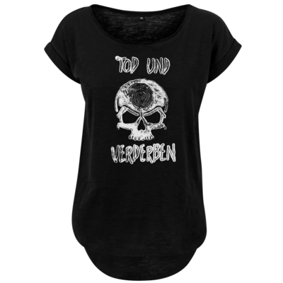 Motiv: Ladies Long Slub Tee - Silvestertour - Monochrom - bestimme auf Wunsch Details wie Produkt, Grösse, Farbe und Position selbst ! Motiv: Ladies Long Slub Tee - Silvestertour - Monochrom