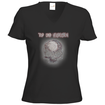 Motiv: T-Shirts Damen V-Neck FAIR WEAR - To-do-Liste - Mehrfarbig 