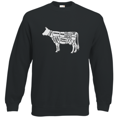 Motiv: Sweatshirt Classic - BEEF CUTS - bestimme auf Wunsch Details wie Produkt, Grösse, Farbe und Position selbst ! Motiv: Sweatshirt Classic - BEEF CUTS